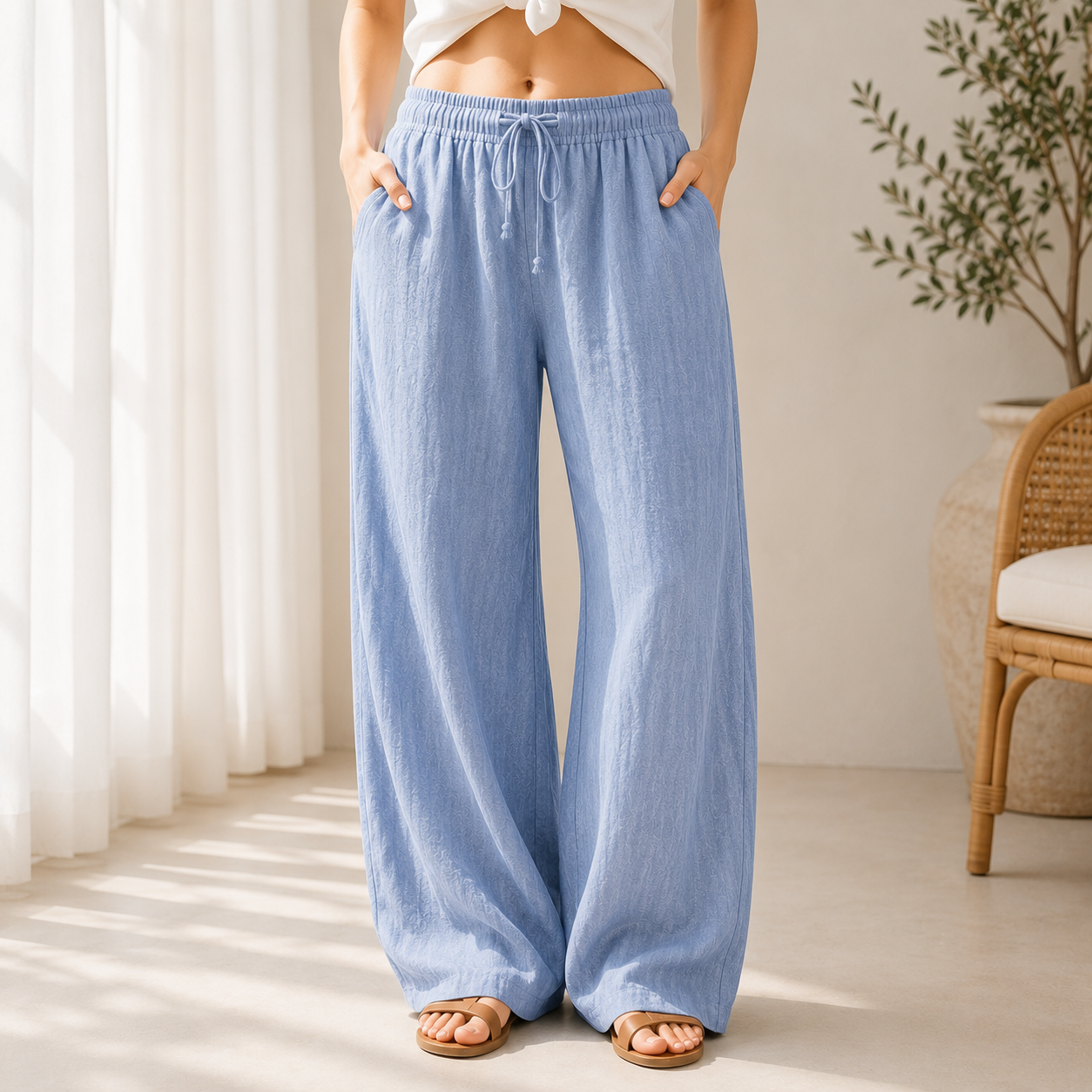 Women's Loose Linen Pants